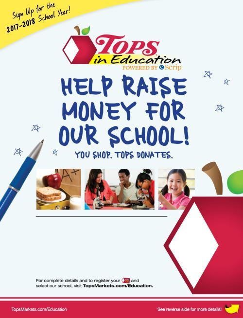 Tops in Education - Help Raise Money for Our School