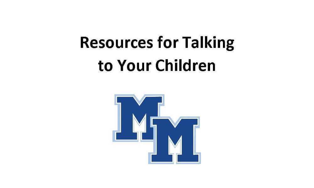 Resources for Talking to Your Children Graphic