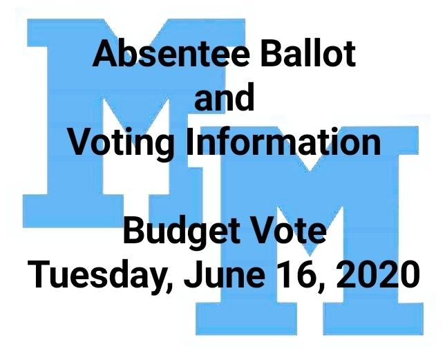 Absentee Ballot and Voting Information for Budget Vote & Election