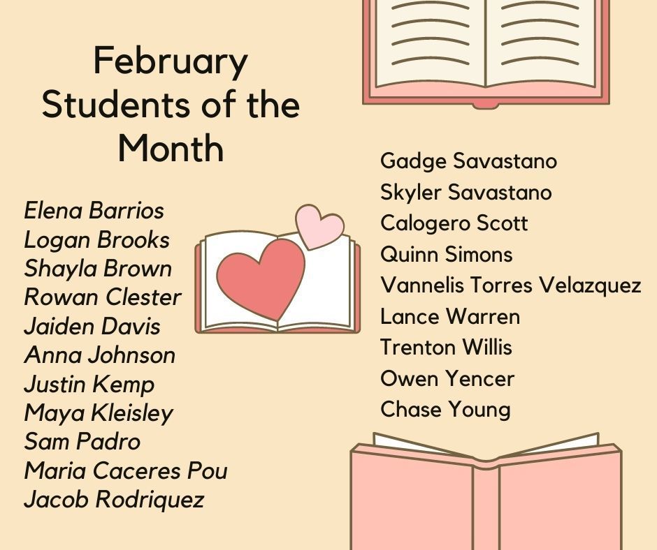 Students of the month