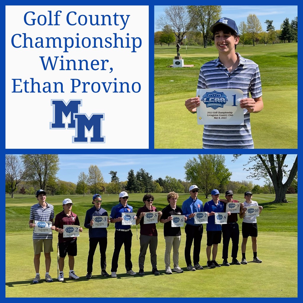 Collage, Ethan Provino Wins Golf  County Championship