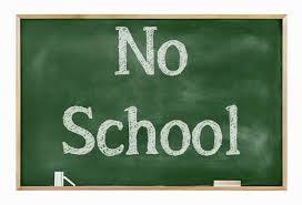 No School Chalkboard